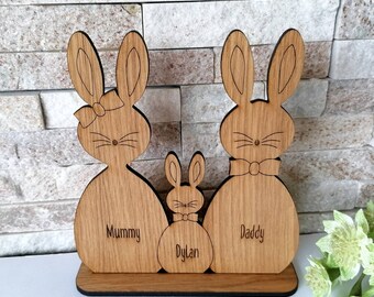 Personalised Me and My Rabbit Oak Frame Unique Made Children's Pet Bunny Gifts 