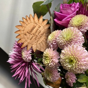 Personalisierter Blumenpfahl - Holzpflanzenmarker - Eichenkräutermarker - Kräuternamen