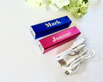 Personalised Portable Charger - Personalised Power Bank - Portable Charger - Personalised Charger - Phone Charger