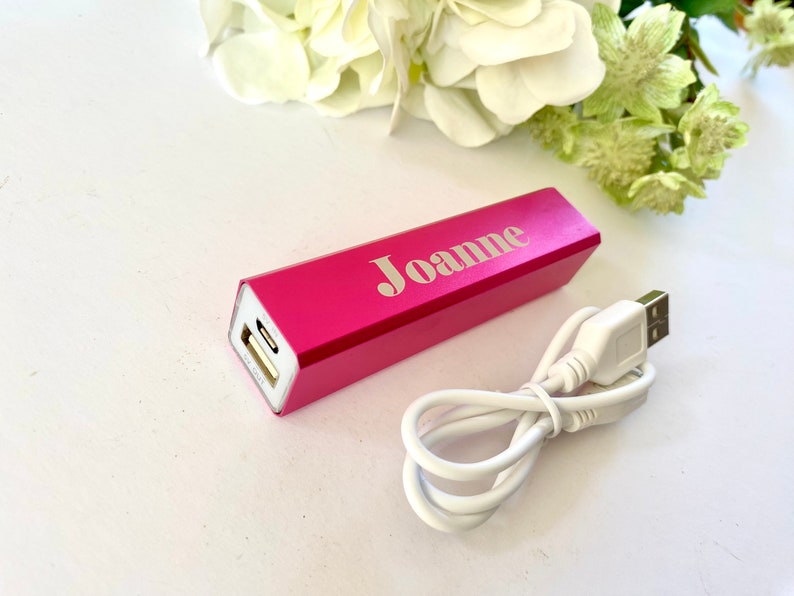 Personalised Portable Charger Personalised Power Bank Portable Charger Personalised Charger Phone Charger image 9