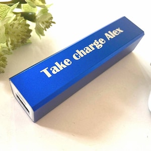 Personalised Portable Charger Personalised Power Bank Portable Charger Personalised Charger Phone Charger image 4