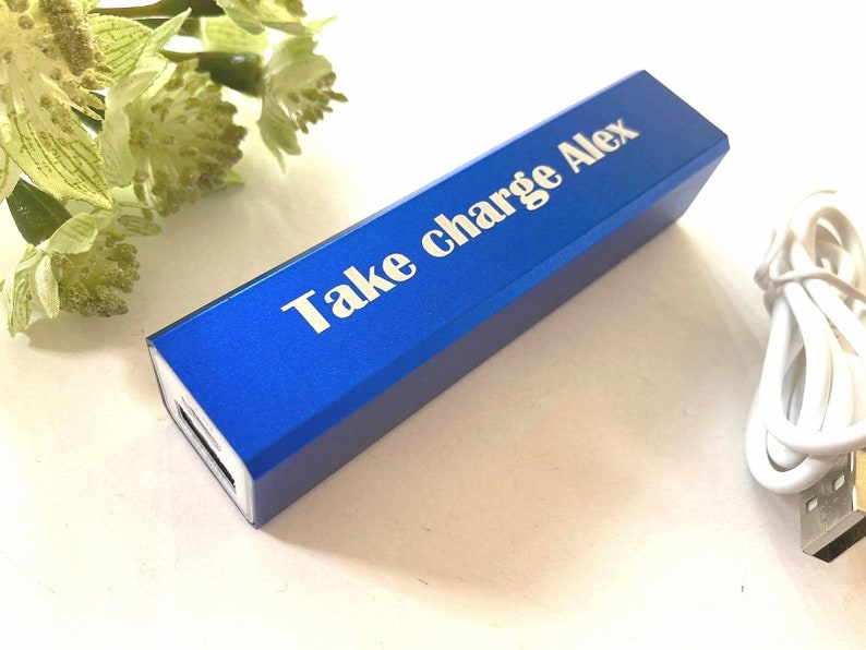 Personalised Portable Charger Personalised Power Bank Portable Charger Personalised Charger Phone Charger image 4