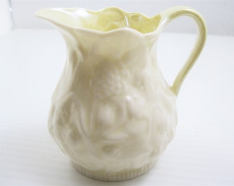 Belleek Lotus Pattern Milk /Creamer Jug  4th Green mark  Irish production 1946 thru 1955  Made in Ireland