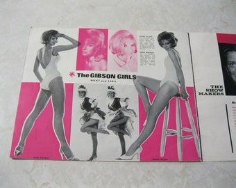 Showgirls Vintage Leggie Pictorial Program  Prince of Wales Theater London Fabulous Tiller Girls  High Kickers Singer Max Bygraves  England