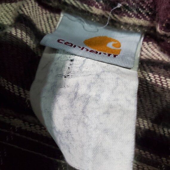 Vintage carhartt flannel size large - image 3