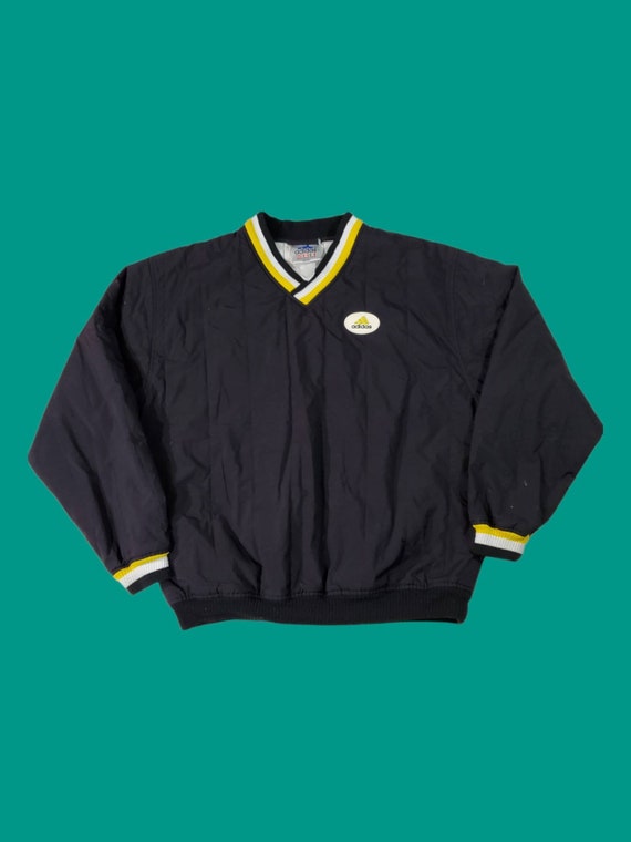 Vintage lined adidas pullover windbreaker size me… - image 1