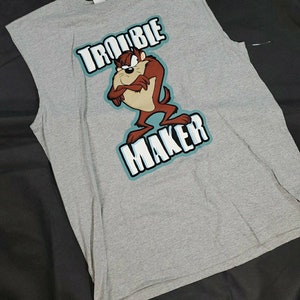 Vintage taz sleeveless shirt size large