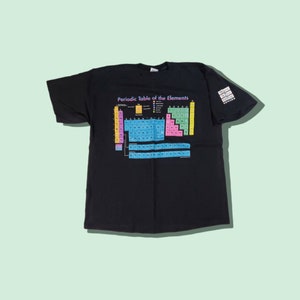 Vintage 1995 periodic table tshirt size xl