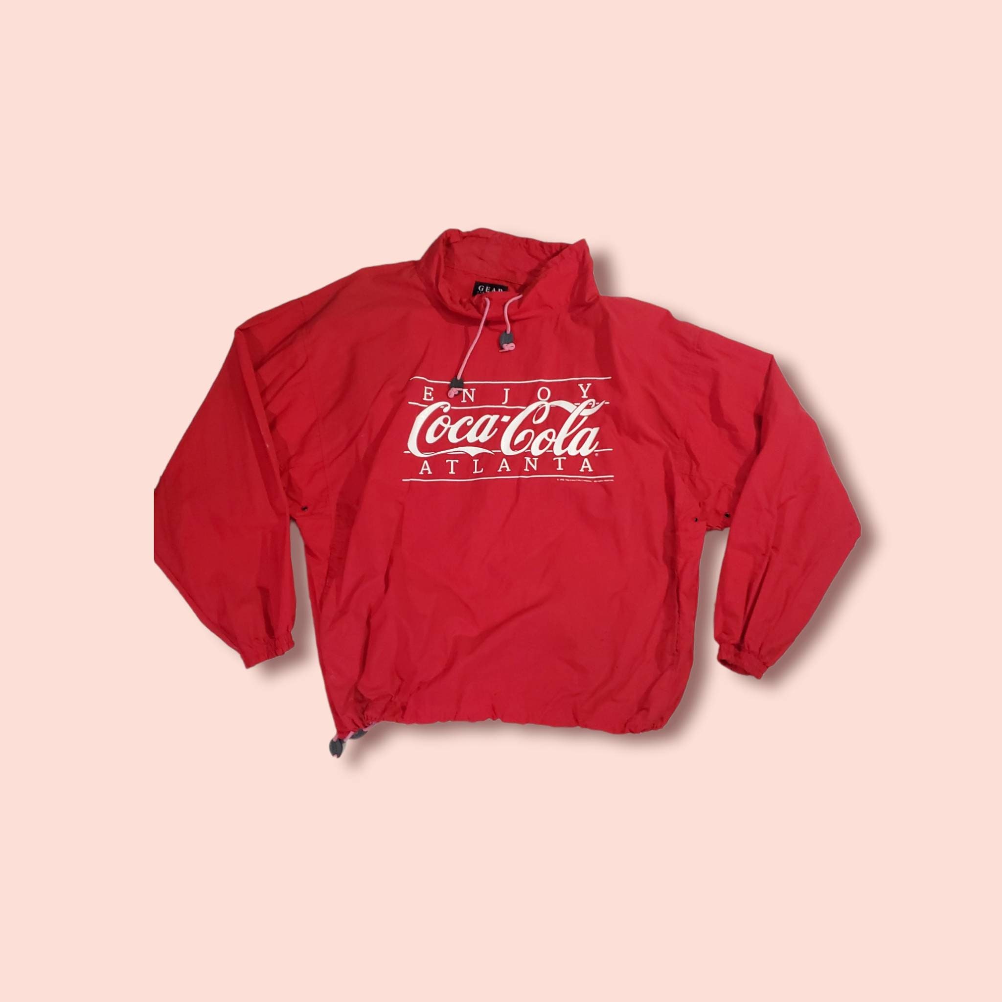 Coca Cola Windbreaker - Etsy Coca Cola Windbreaker - Etsy