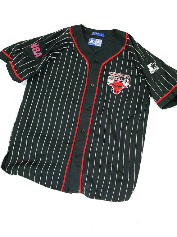 Vintage starter chicago bulls baseball jersey size
