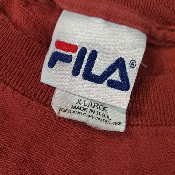 Vintage fila tennis tshirt size xl - image 3