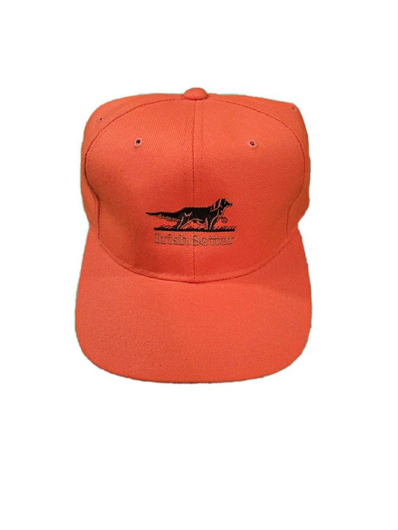 Vintage orange irish setter red wings snapback
