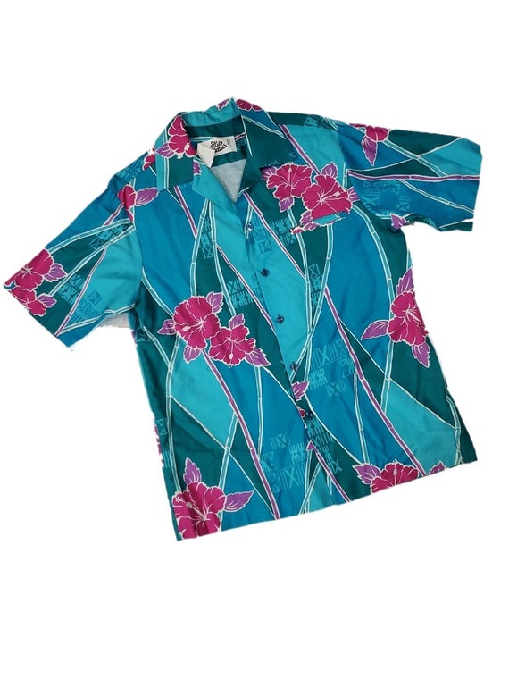 Vintage Hawaiian button-up size large - image 1