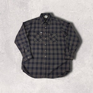 Vintage union made plaid carhartt button down made In USA size xxl