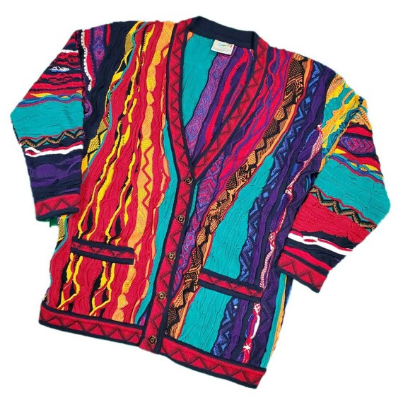Vintage coogi cardigan sweater size medium