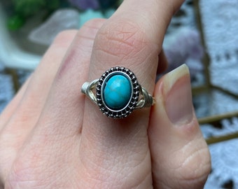 NEW! Turquoise Color Ring | Turquoise Ring | Turquoise Jewelry | Vintage-esque Turquoise Ring | Boho Jewelry | Teal Ring | Boho Ring Gift