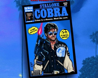 Cobra Book One Cover The Sticker (Axel Cobretti Variant)