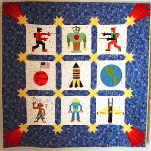 Robomatic Quilt Pattern - digital - downloadable