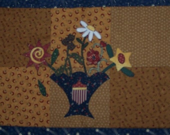Victory Bouquet Table Runner Pattern - Digital - downloadable
