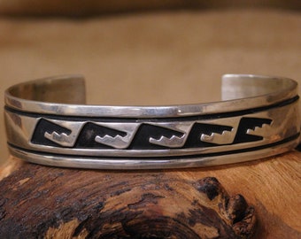 Mike Smith Sterling Silver and Gold Filled Overlay Kokopelli