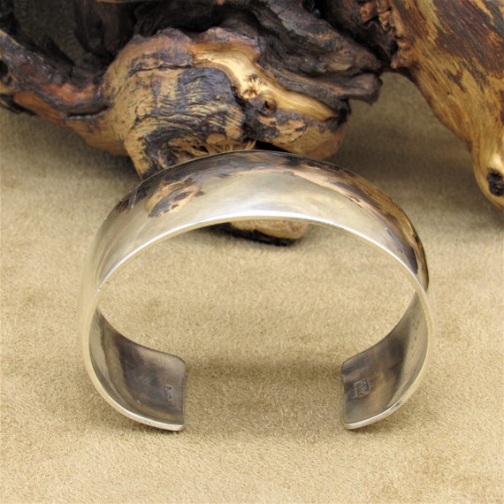 Navajo Sterling Silver Cuff Bracelet Signed Austin L - Etsy