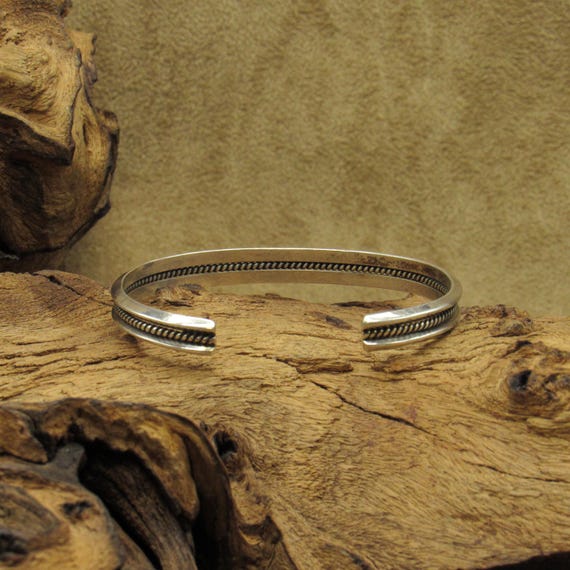 Classically Simple Sterling Silver Three-Wire Cuf… - image 4