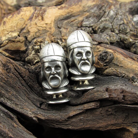 Sterling Silver Men's Bishop Cuff Links