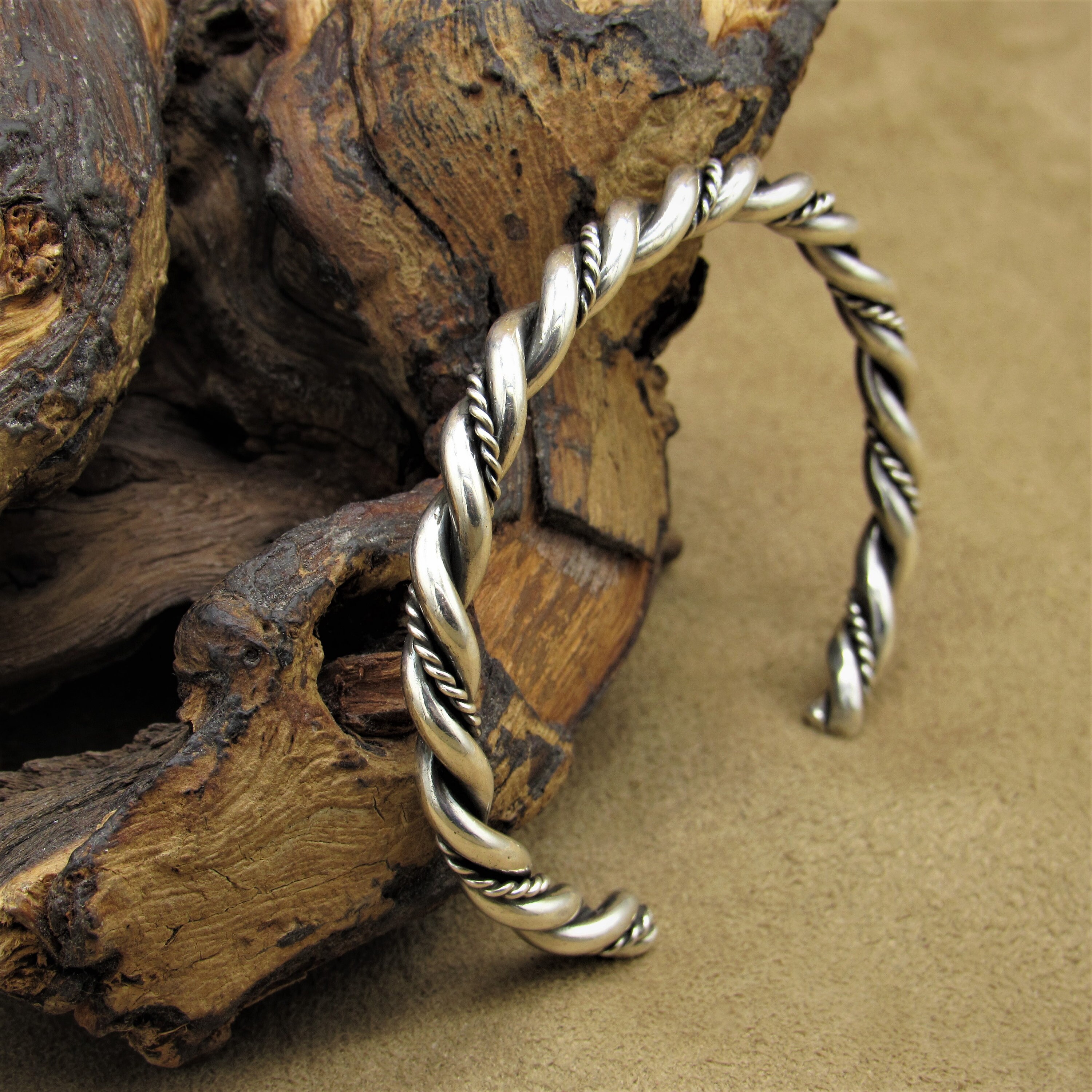 Southwest Sterling Silver Twisted Wire Rope Bracelet Etsy