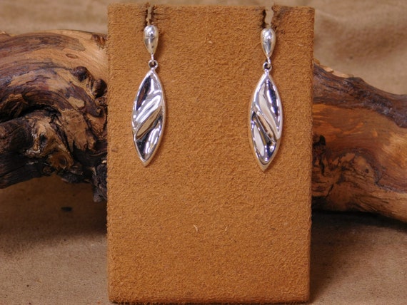 Beautiful Sterling Silver Dangle Earrings - image 1