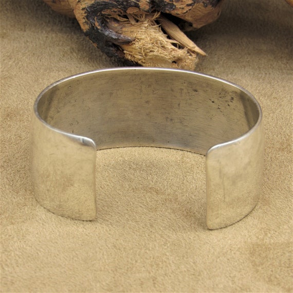 Navajo Sterling Silver Cuff Bracelet Signed Austi… - image 4