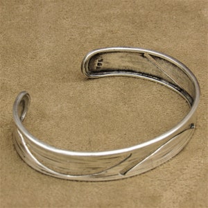 Sterling Silver Cuff Bracelet with Cut Out Design image 5