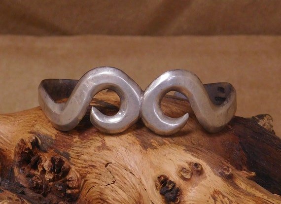 Sterling Silver Sandcast Cuff Bracelet