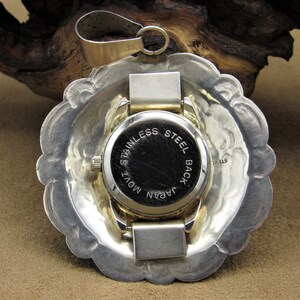 Southwest Sterling Silver Watch Pendant image 4