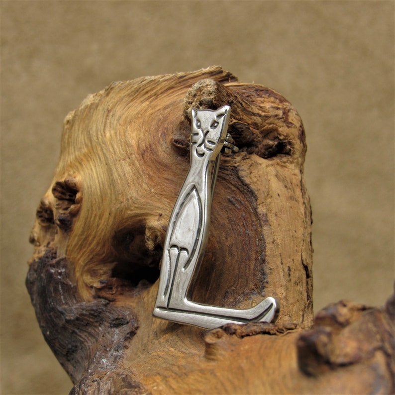 Sterling Silver Cat Pin from Mexico