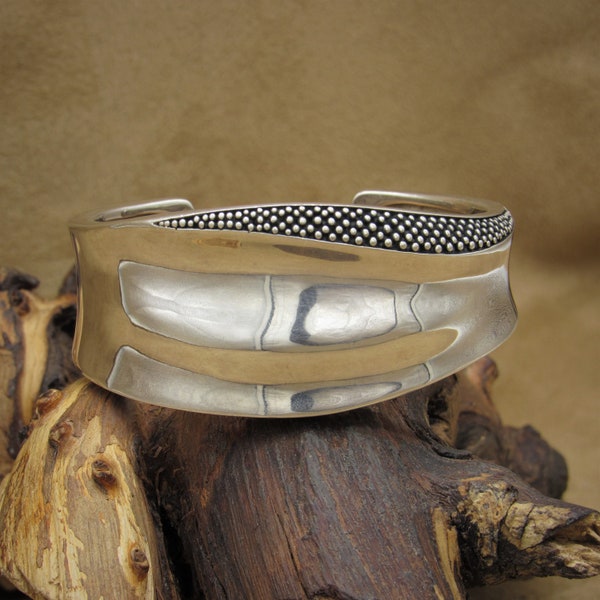 Sterling Silver Cuff Bracelet 925 Thailand Michael Dawkins