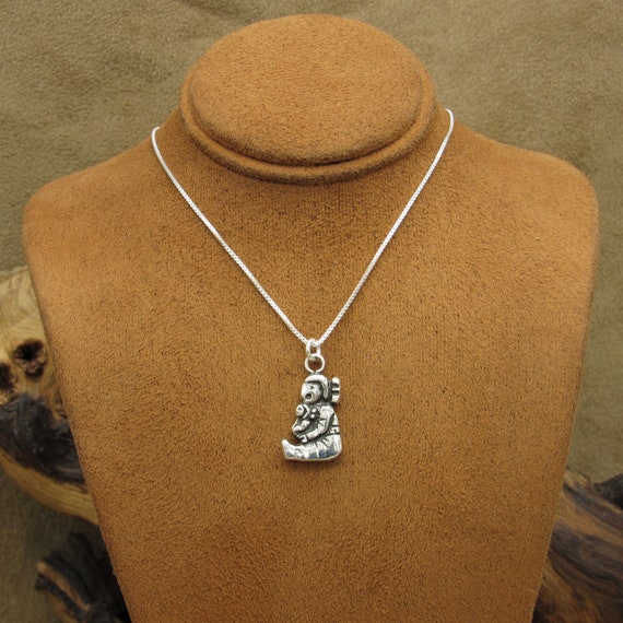 Sterling Silver Story Teller Pendant  and Chain N… - image 1