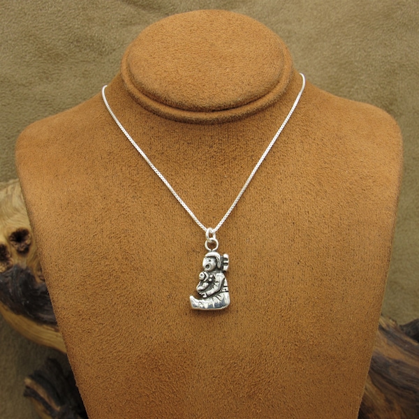 Sterling Silver Story Teller Pendant  and Chain Necklace