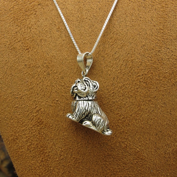 Sterling Silver Whimsical Dog with Moving Body Ne… - image 5