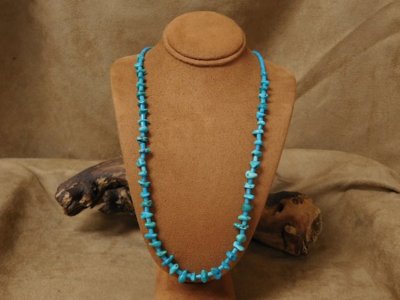 Vintage Southwestern Turquoise Beaded Necklace - image 1