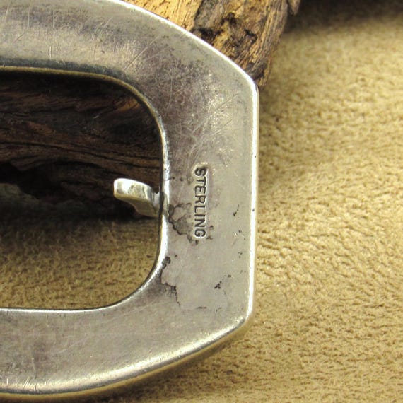 Vintage Solid Cast Sterling Silver Horseshoe-Shap… - image 5