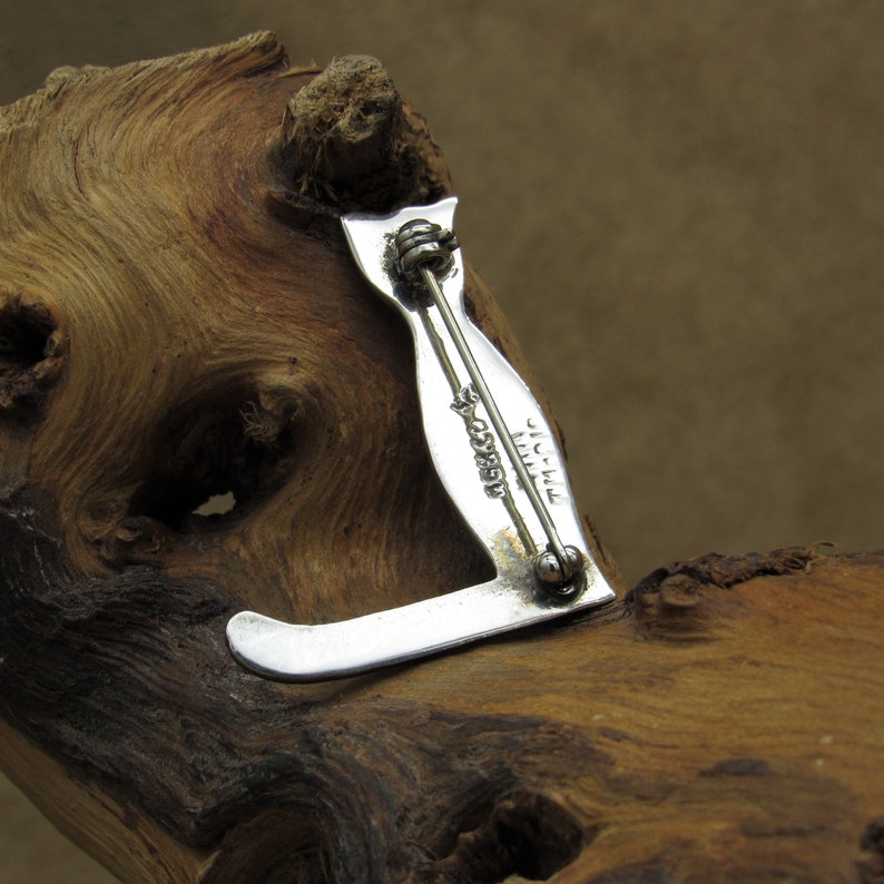 Sterling Silver Cat Pin from Mexico