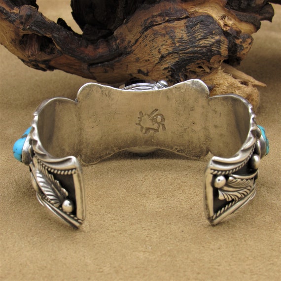 Sterling Silver and Turquoise Ladies Southwest Wa… - image 6