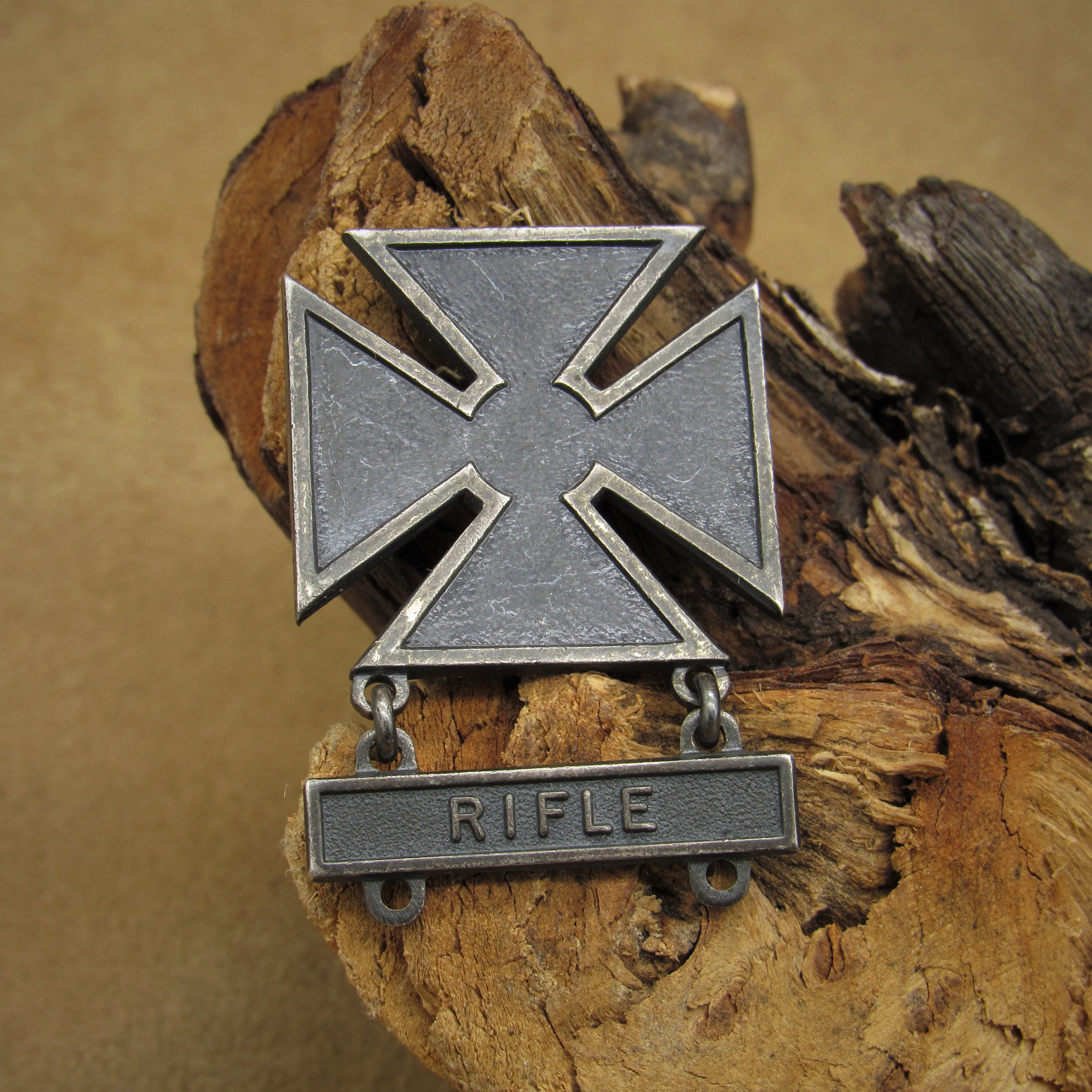 Sterling Silver WWII Rifle Badge - Etsy