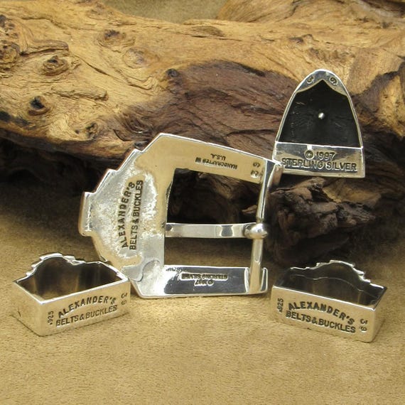 Sterling Silver 1997 Ranger Set by Alexander's Belts and Buckles