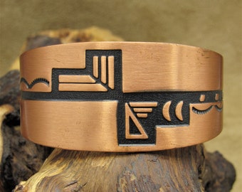 Copper Southwest Cuff Bracelet