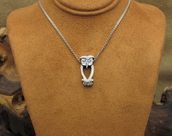 Sterling Silver Owl Necklace from Mexico