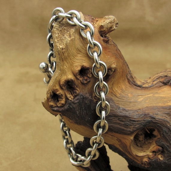 Sterling Silver 8" Toggle Bracelet - image 1