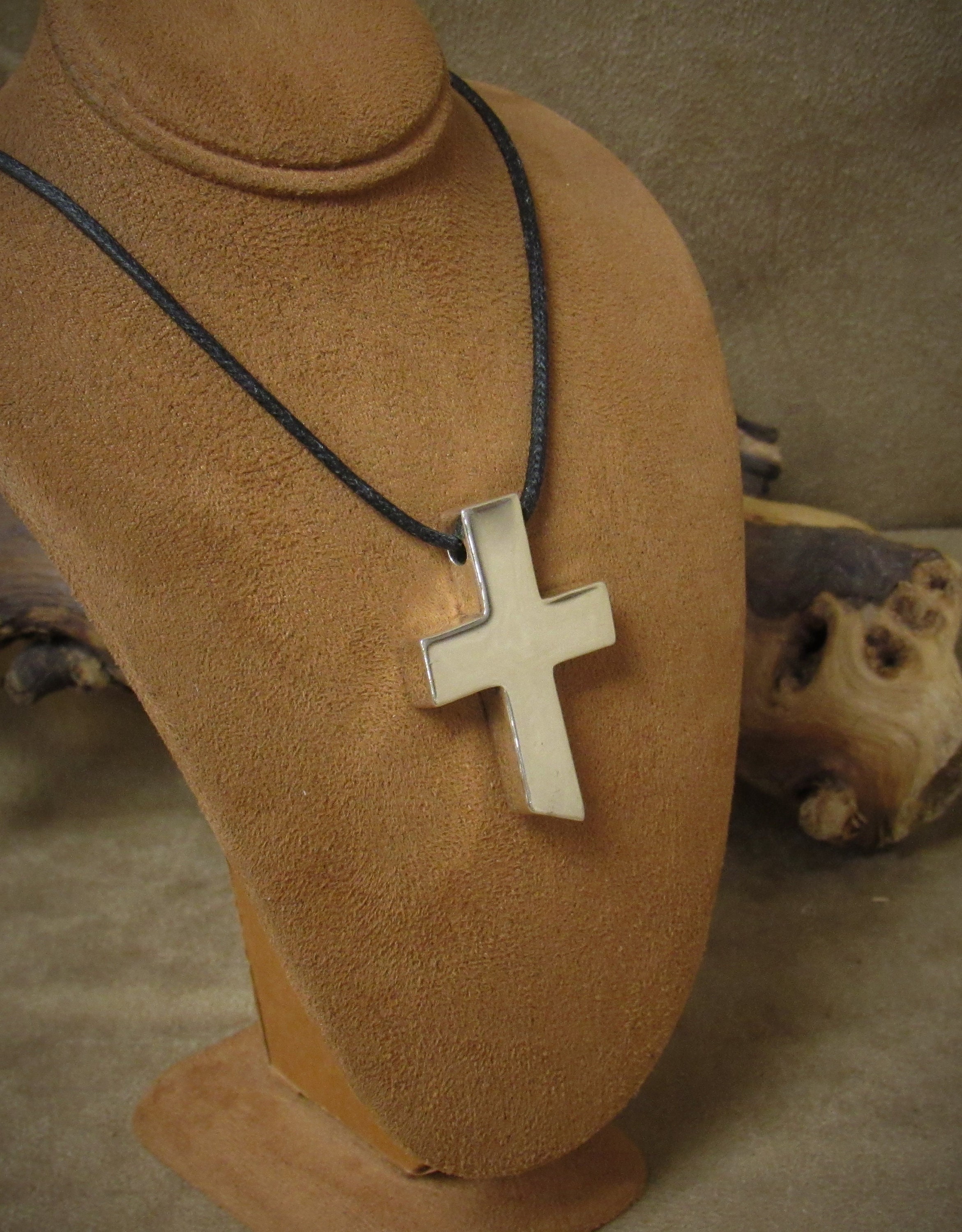 Mexican Sterling Silver Cross Necklace Etsy