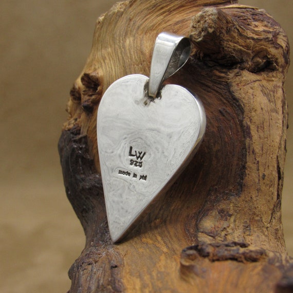 Sterling Silver Lab Opal and Block Azurite Inlaid… - image 4