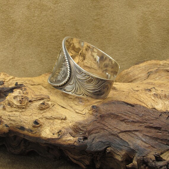 Elk Creek Mexican Sterling Silver 14K Gold Fill Cuff Bracelet of Elk Creek Mexican Sterling Silver 14K Gold Fill Cuff Bracelet of